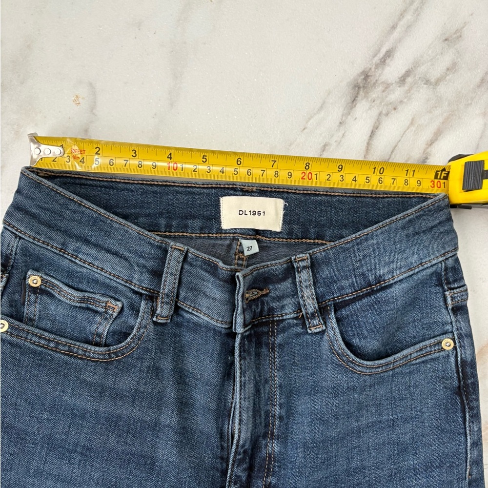 DL1961 Bridget Boot High Rise Instasculpt Jeans – Seacliff Wash 27💙 - Picture 11 of 16
